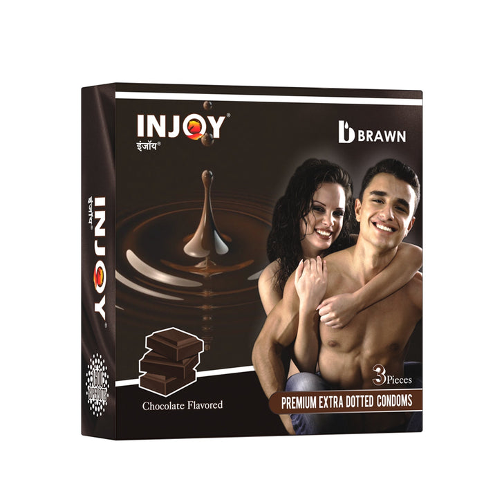 INJOY Flavoured Premium Extra Thin Condoms 75's with 1600 Super Dots, Enjoy with Injoy