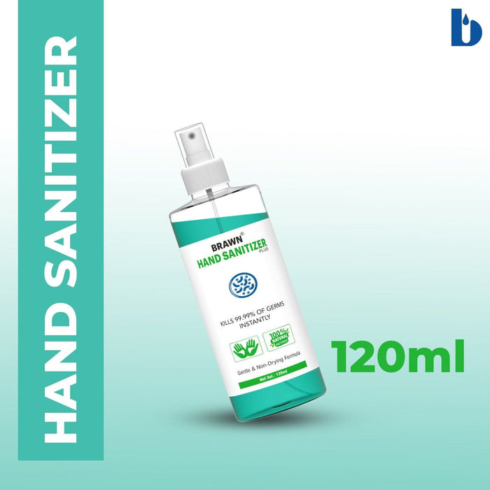 BRAWN Hand Sanitizer Plus 120ML (Spray) with 8 Natural Active Ingredients