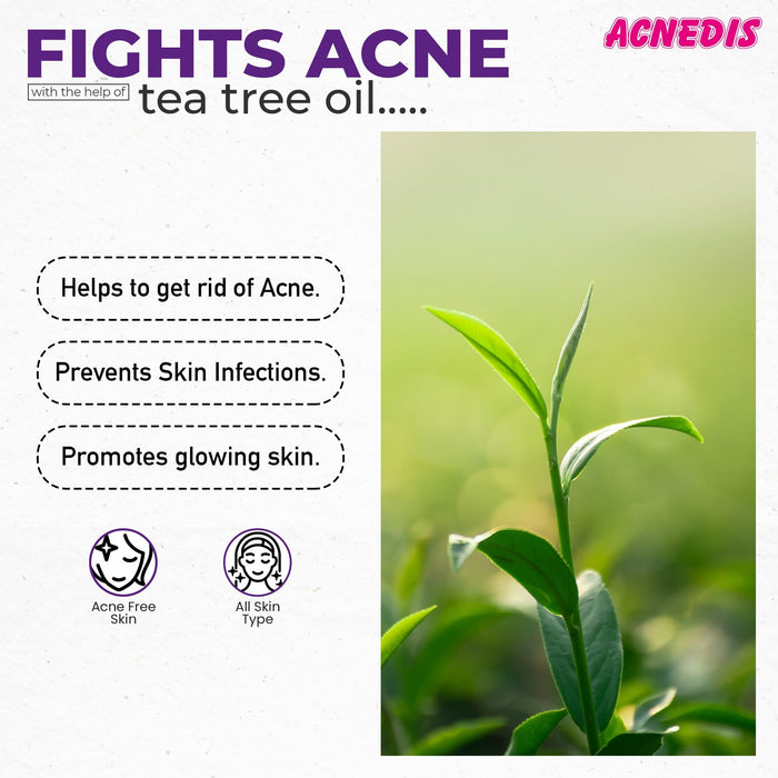 ACNEDIS Herbal Soap Bar For Acne and Oily Skin With Tea Tree Extracts