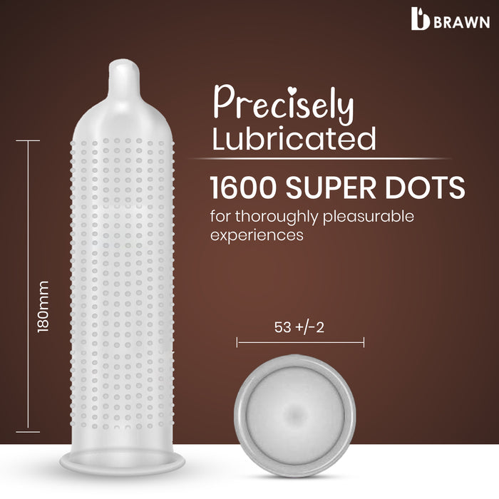 INJOY Flavoured Premium Extra Thin Condoms with 1600 Super Dots, Enjoy with Injoy