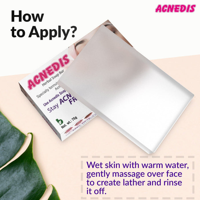 ACNEDIS Herbal Soap Bar For Acne and Oily Skin With Tea Tree Extracts