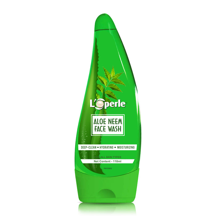 Loperle Aloe Neem Face Wash 110 ML For Deep Clean, Moisturising And Hydrating