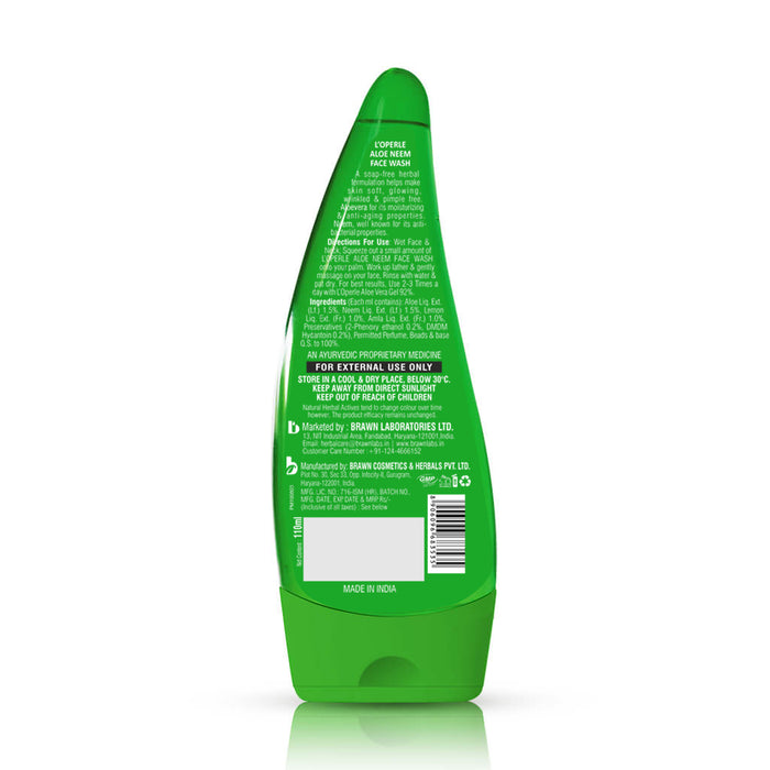 Loperle Aloe Neem Face Wash 110 ML For Deep Clean, Moisturising And Hydrating