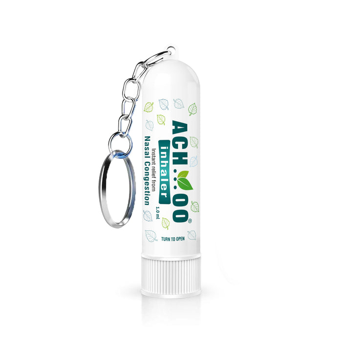 ACHOO Inhaler Keychain Instant Relief for Cold, Cough, Blocked Chest, Nasal Congestion & Headache
