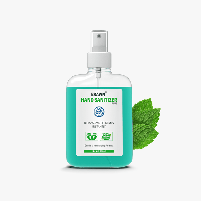BRAWN Hand Sanitizer Plus 250ML (Spray) with 8 Natural Active Ingredients