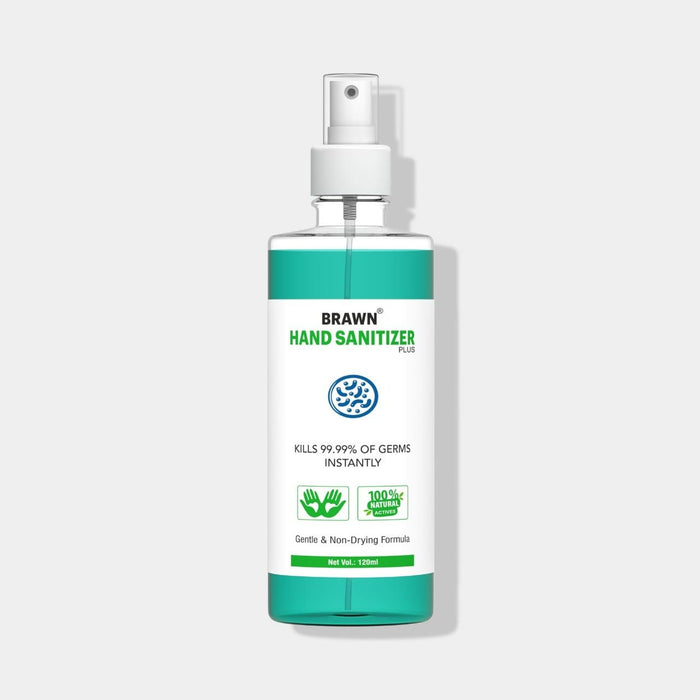 BRAWN Hand Sanitizer Plus 120ML (Spray) with 8 Natural Active Ingredients